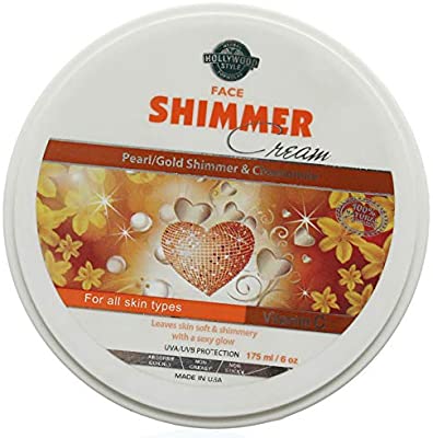 Hollywood Style Face Shimmer Cream For Women, 175 Ml