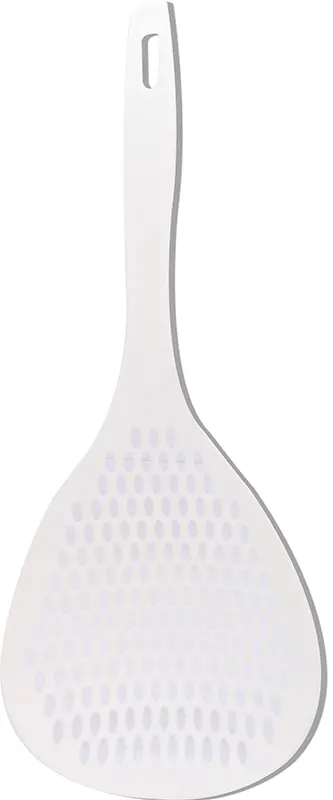 Plastic Food Scoop and Strainer - White