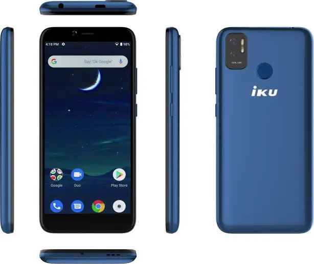 موبايل أي كيه يو A6 ثنائي الشريحة، ذاكرة داخلية 32 جيجابايت، رامات 1 جيجابايت، شبكة الجيل الثالث، أزرق