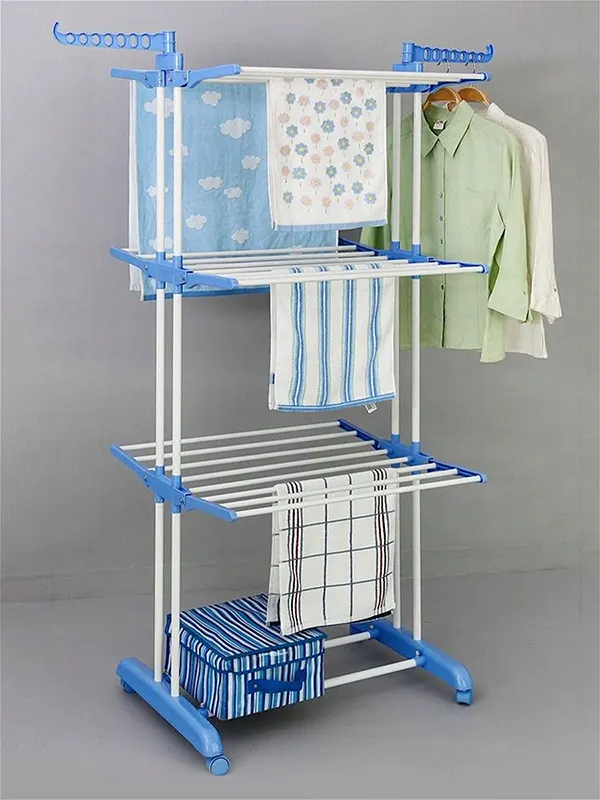 منشر غسيل بلاستيك من ام تي - ازرق