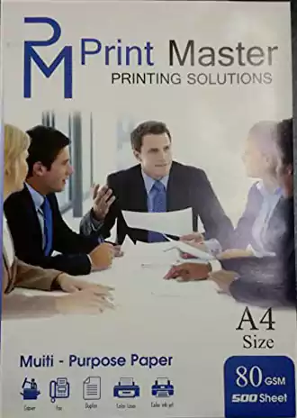 Print Master A4 Copy Paper, 80 gm, 500 Sheets, White