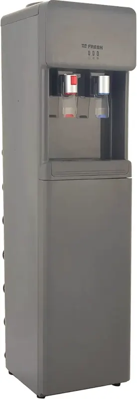 Fresh Water Dispenser, 2 Taps, (Hot + Cold), Top Loading, Cabinet, Gray, FW-17VFD