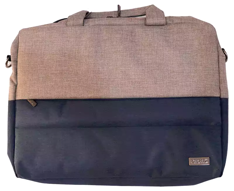 Icons Laptop Shoulder Bag, Blue x Brown, 3040