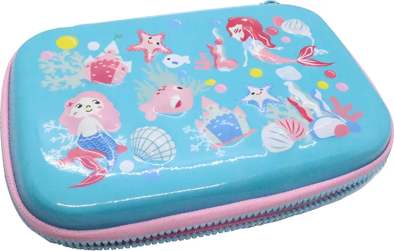 مقلمة عريضة عروس البحر تصميمات بارزة، ازرق