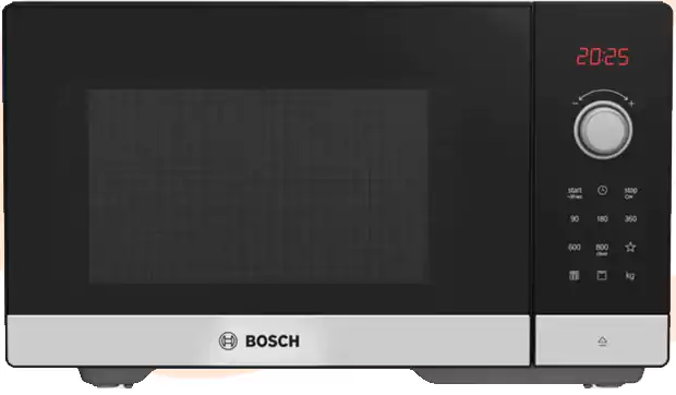Bosch Microwave, 25 Liter, with Grill, 1100 Watt, Black, FEL053MS1