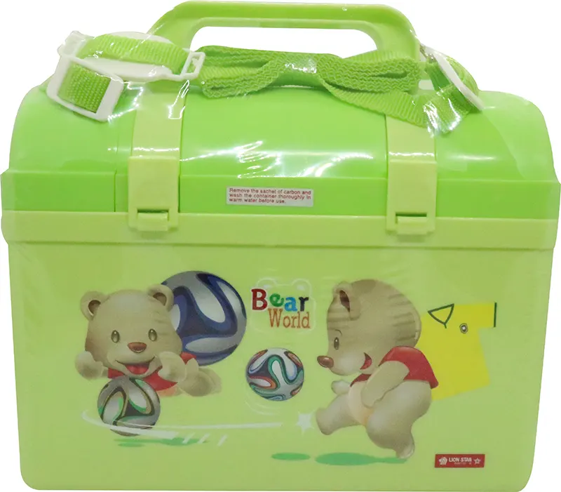 Lunch box 1 piece, suitable for children, various shapes, plastic - random color choice