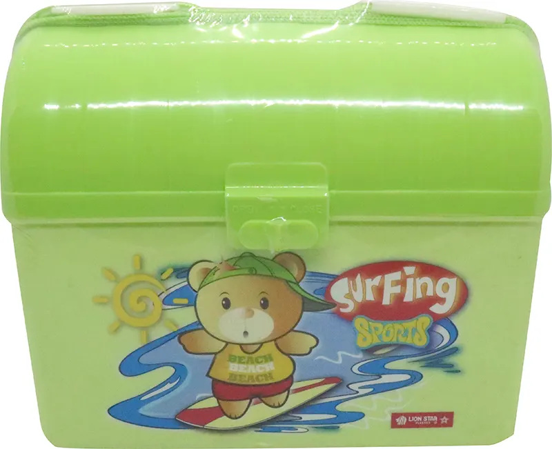 Lion Star SB2-42.079 Lunch Box for Kids Suitable for Kids with teddy bear- Random Color