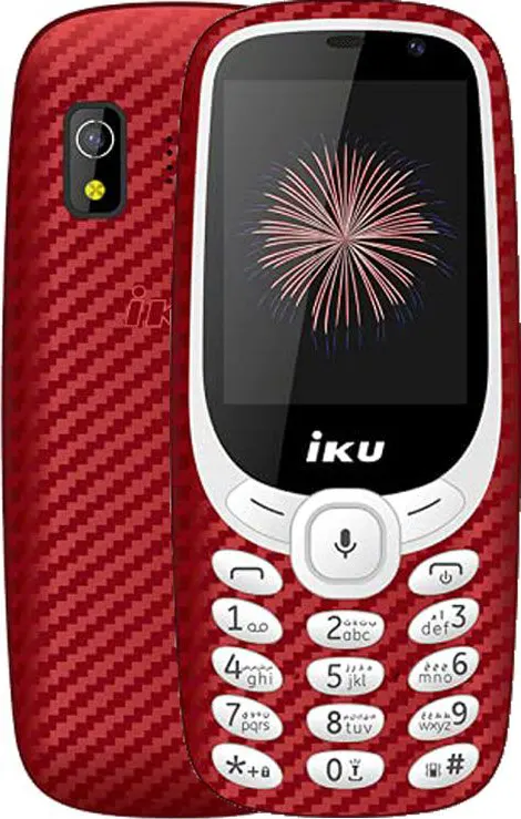IKU V400 Dual SIM Mobile, 4GB Internal Memory, 512MB RAM, 4G LTE network, Red