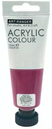 ألوان أكريلك أرت رينجرز،  أنبوب 75 مللي، أحمر زهري  FEA110