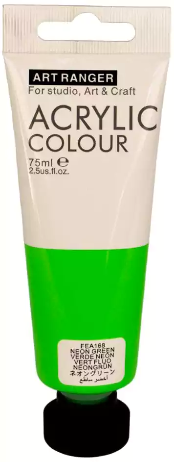ألوان أكريلك أرت رينجرز،  أنبوب 75 مللي، أخضر  ساطع FEA168