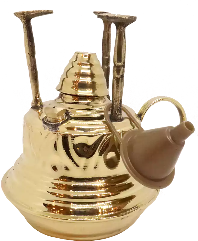 Brass spartan 3 holders with stable base and cover - bright yellow