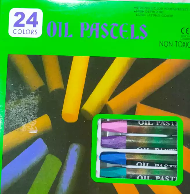 علبة ألوان شمع باستيل 24 لون مادن