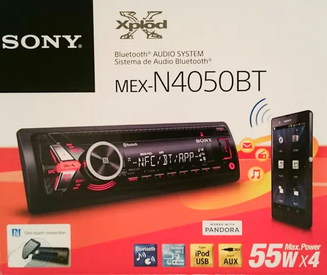 Sony Car Audio Player, USB, AUX & Bluetooth, Black MEX-N4050BT