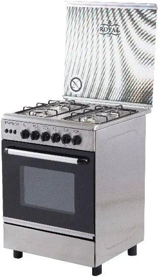 Royal Speed Cooker, 60 x 60 cm, 4 Burners, Silver