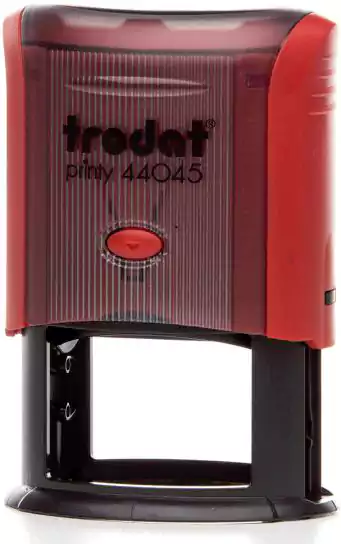 Printy Oval Stamp, Red  44045