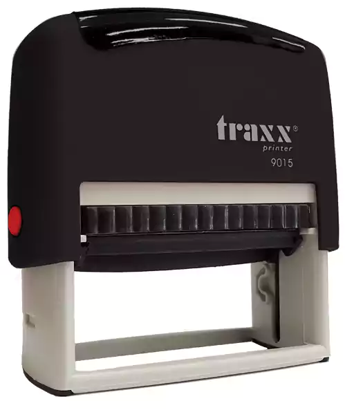 ختم نص بالحبر الذاتي من تراكس، 70*32 ملم،  لون أسود  9015