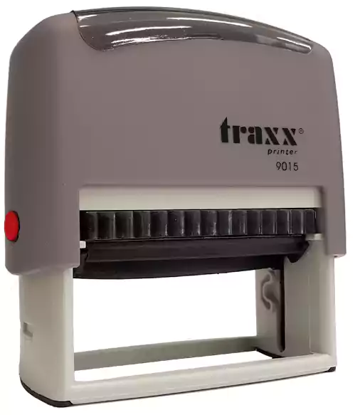 ختم نص بالحبر الذاتي من تراكس، 70*32 ملم،  لون أسود  9015