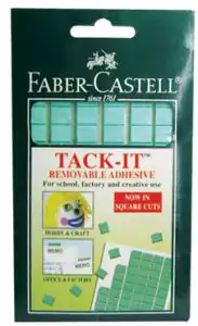 Faber-Castell Tack-It Colored Strips, 50gm, Green 187091