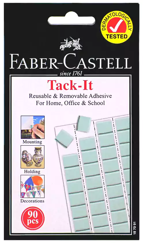 شرائح بلوتيك مزدوجة الوجه  باللون الأبيض  من فابر كاستل، 50 جم