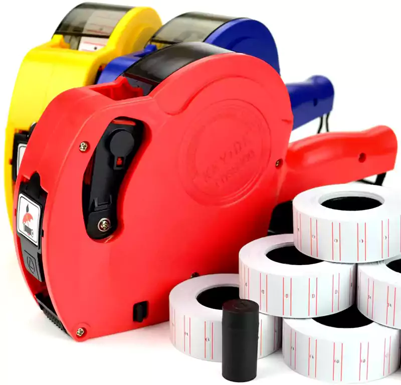 ماكينة تسعير 8 ارقام إي أو أس MX5500، احمر