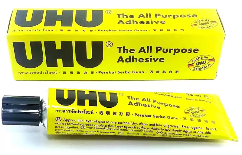 Uhu Liquid Transparent Multi-Purpose Glue, 35 ml, Yellow Design