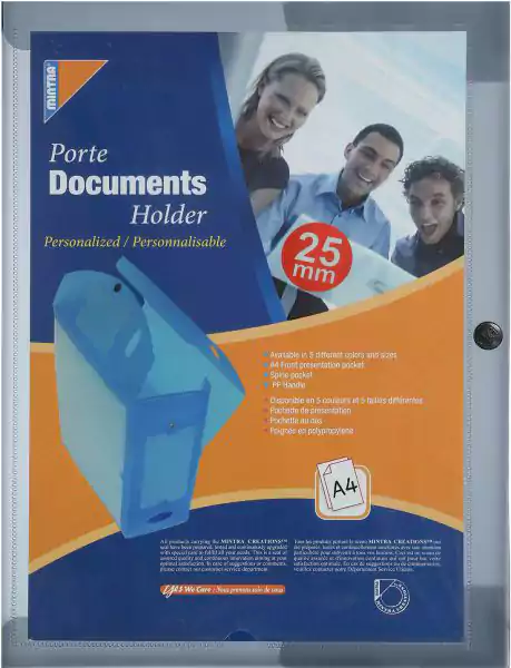 حامل ملفات مينترا، 25 ملم، أسود