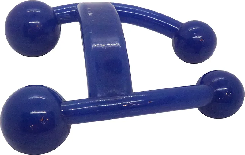 أداة مساج لتدليك وشد الوجه والجسم رباعية الأبعاد من هيرو بلاس ، مدلك للوجه و الرقبة برفق، أزرق M-2