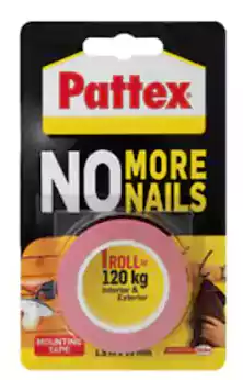 بكرة دبل فيس على كارت باتيكس 19 ملى 1.5 متر تحميل 120 كجم