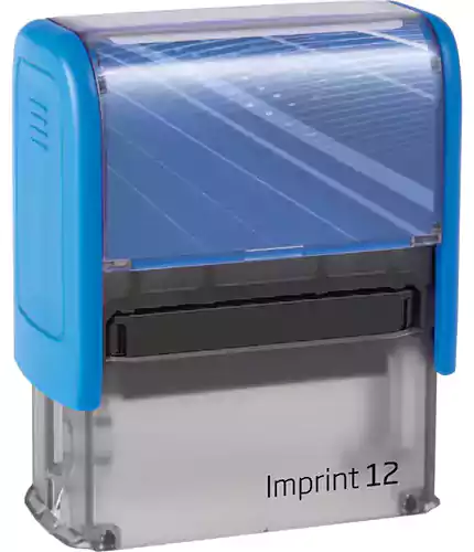 Trodat Printy Stamp, Rectangular, Blue 8912