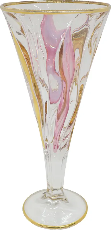 طقم كاسات بامبو حشو مدهب لاستر