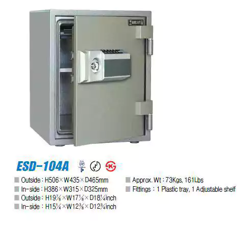ESD High Security Desk  with Safe Key and a master for Emergency, 104A