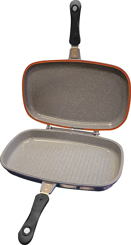 مقلاة شوي مزدوجة جرانيت من جلوري مقاس 40