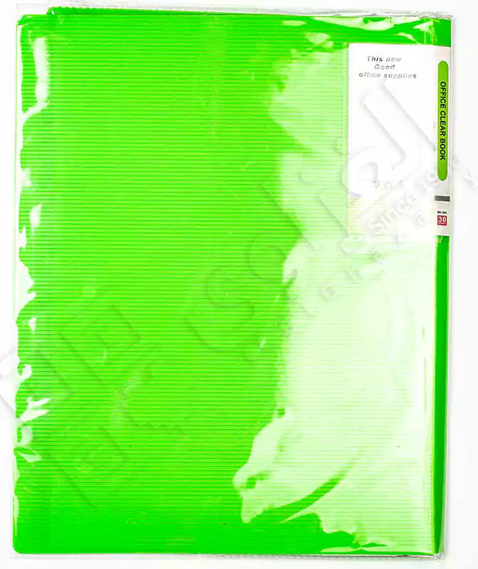 Midgo A4 Pocket folder, 30 pockets, Green
