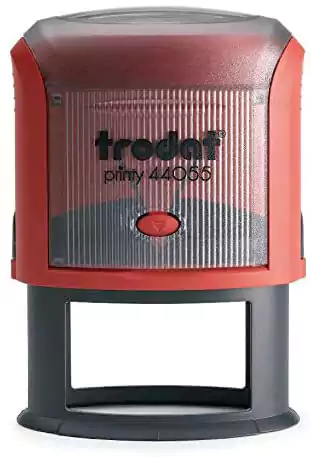 ماكينة ختم تروديت برنتي، بيضاوية، 55 * 35 سم، أحمر