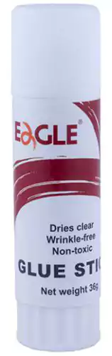Eagle White Glue Stick, 36gm, White Design