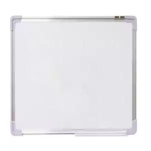 سبورة تعليمية بيضاء، 35 × 50 سم، أبيض × فضي