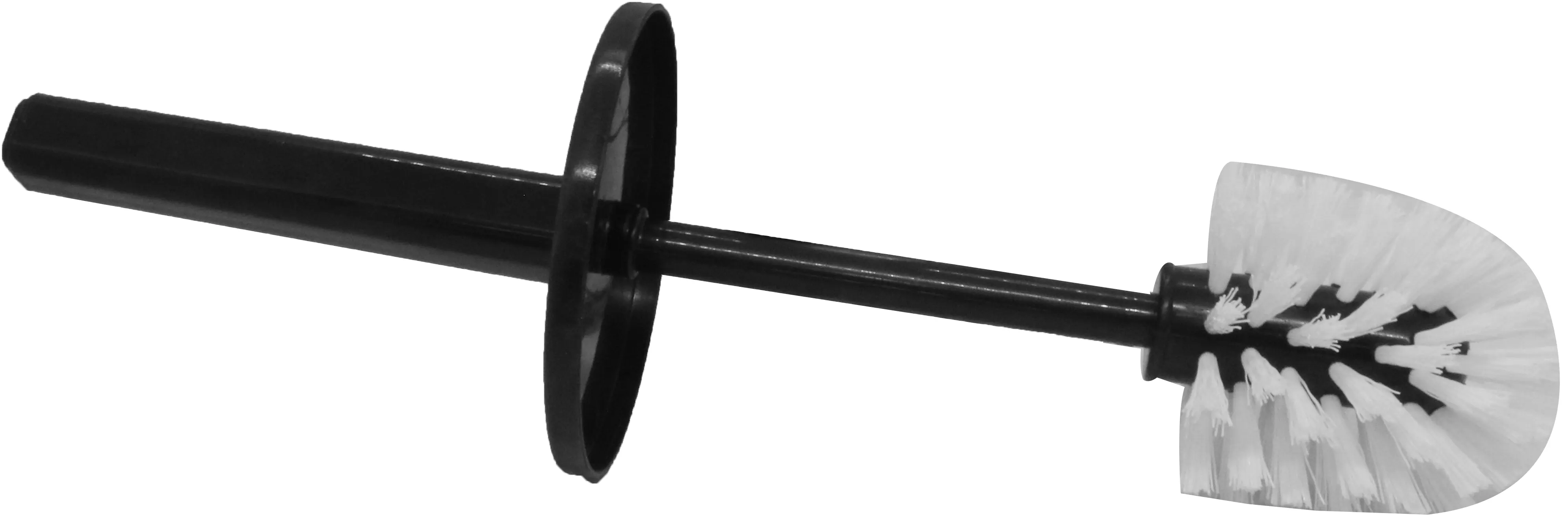 فرشاة تنظيف تواليت بلاستيك مع حامل من yailmaz - أسود