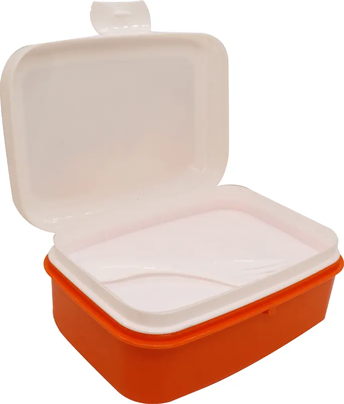 Lunch box 1 piece, suitable for children, plastic Disney shapes - orange