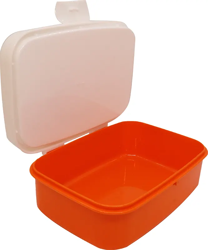 Lunch box 1 piece, suitable for children, plastic Disney shapes - orange