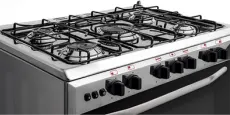 Ariel Star Cooker, 60*80 cm, 5 Burners, Black, Tecno Fire TF-15-BB