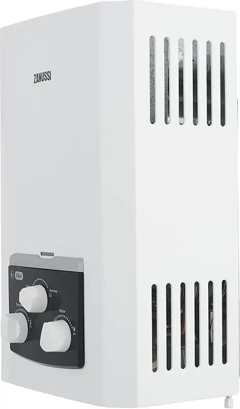 Zanussi Gas Water Heater, 6 Liters, Tube Gas, Digital, White, ZYG06313WL