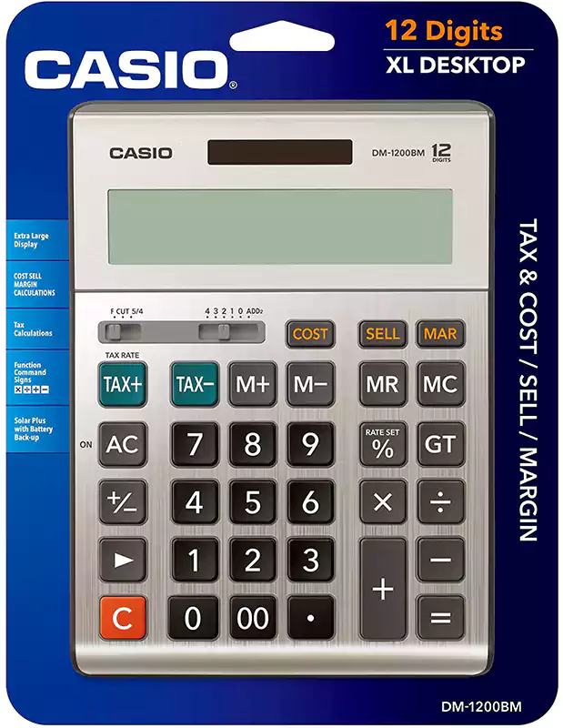 آلة حاسبة كاسيو DM-1200BM
