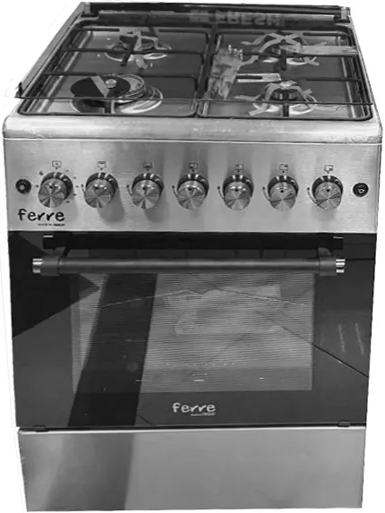 Passap Cooker, 60 x 60 cm, 4 Burners, Oven Safety, Stainless, Spaf 6TS-X4-KOTF
