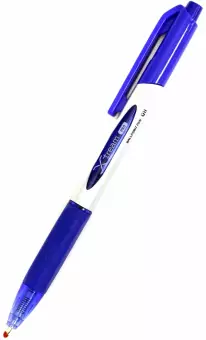 Deli Zipper Ballpoint Pen, 0.7 mm Blue writting tip, EQ11-BL code