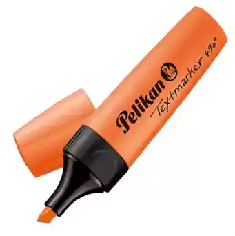 Pelican Phosphorescent Highlighter pen, Orange, Chisel tip