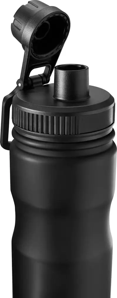 tank Water bottle, stainless steel , 650 ml, snap cap, black
