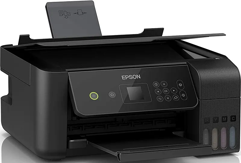 Epson EcoTank L3160 Color Inkjet Printer (Print - Scan - Copy - LCD), WI-FI, Black
