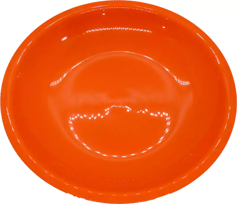 Mintra Plastic Round Deep Plate - Red