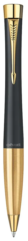 Parker Urban 2093381 Jotter Ball Pen and Fountain Pen Set, Black x Gold