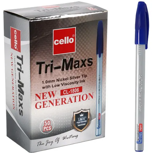 قلم حبر جاف تشيلو، 1 ملم، أزرق، CL-1806